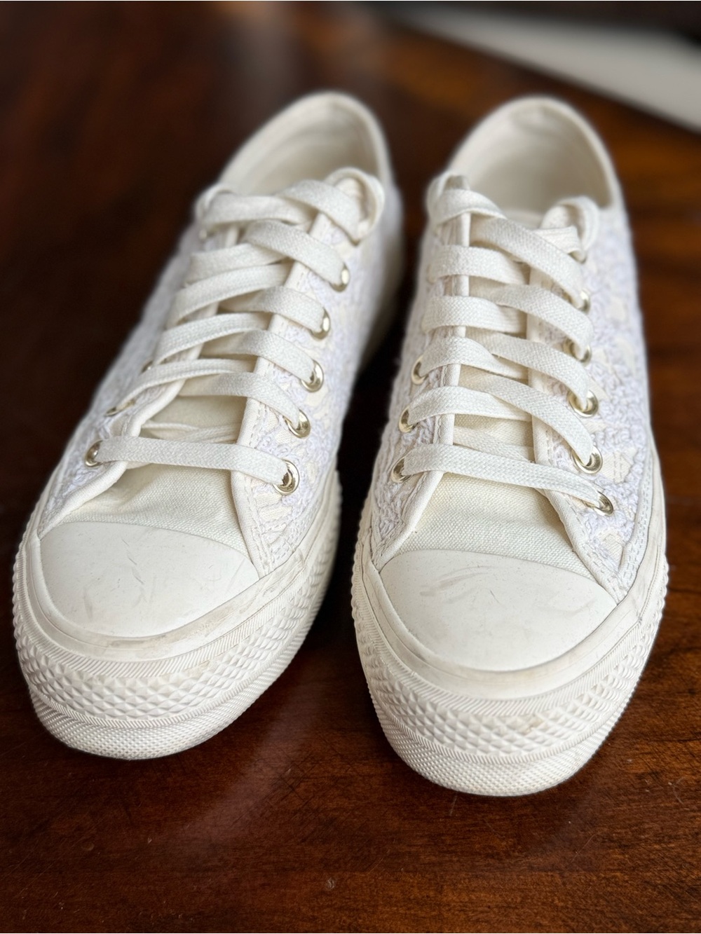 Converse Women’s Lace Overlay Sneakers